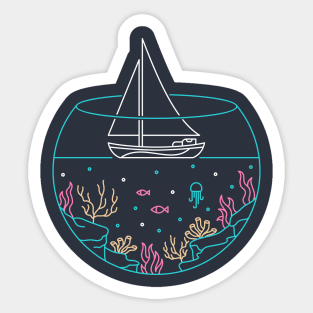 Sail to The Ocean Sticker